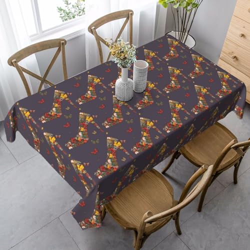 YBGHDAA Rechteckige Tischdecke mit Schmetterlingsmotiven, 89 x 140 cm, pflegeleichte Stoff-Tischdecke für Frühlingsfeiern YBGHDAA Rechteckige Tischdecke mit Schmetterlingsmotiven, 89 x 140 cm, pflegeleichte Stoff-Tischdecke für Frühlingsfeiern von YBGHDAA