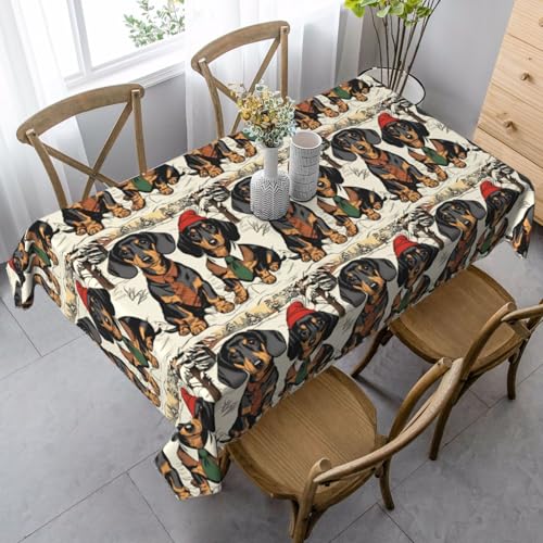 YBGHDAA Wearing Clothes Corgi Dogs Printing Rechteckige Tischdecke, 80 x 140 cm, pflegeleichte Stoff-Tischdecke für Frühlingsfeiern YBGHDAA Wearing Clothes Corgi Dogs Printing Rechteckige Tischdecke, 80 x 140 cm, pflegeleichte Stoff-Tischdecke für Frühlingsfeiern von YBGHDAA