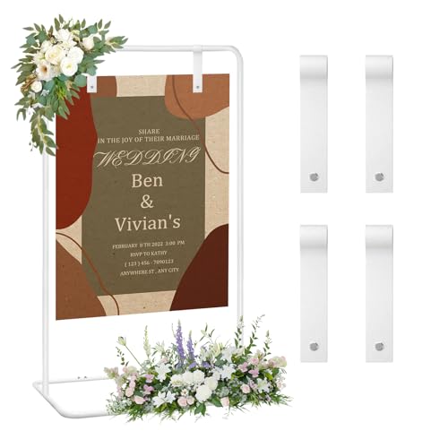 YBIETH Hochzeitsschild-Halter, 164 x 76 x 51 cm, Aufschrift "Welcome to Our Wedding Sign", robuster Staffelei-Ständer für Schilder mit 2 Lederriemen, geeignet für Sitztabelle, Empfang, Poster und YBIETH Hochzeitsschild-Halter, 164 x 76 x 51 cm, Aufschrift "Welcome to Our Wedding Sign", robuster Staffelei-Ständer für Schilder mit 2 Lederriemen, geeignet für Sitztabelle, Empfang, Poster und von YBIETH