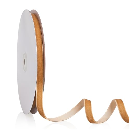 Khaki-Samtband, 0,6 cm x 20 m, Weihnachtsband, perfekt für Weihnachtsbaumkranz, Blumenstrauß, Dekoration, handgefertigte Ornamente, Geschenkverpackungen und Schleifenherstellung Khaki-Samtband, 0,6 cm x 20 m, Weihnachtsband, perfekt für Weihnachtsbaumkranz, Blumenstrauß, Dekoration, handgefertigte Ornamente, Geschenkverpackungen und Schleifenherstellung von YBLANDEG