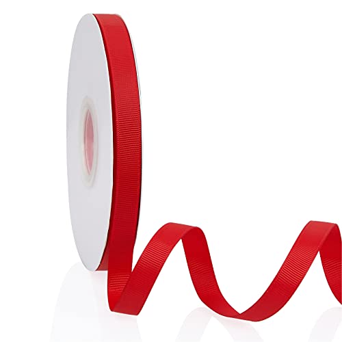 Rotes 0,95 cm x 45,7 m, einfarbig, doppelseitiges Ripsband für Geschenke, Hochzeit, Party, Basteln Rotes 0,95 cm x 45,7 m, einfarbig, doppelseitiges Ripsband für Geschenke, Hochzeit, Party, Basteln von YBLANDEG