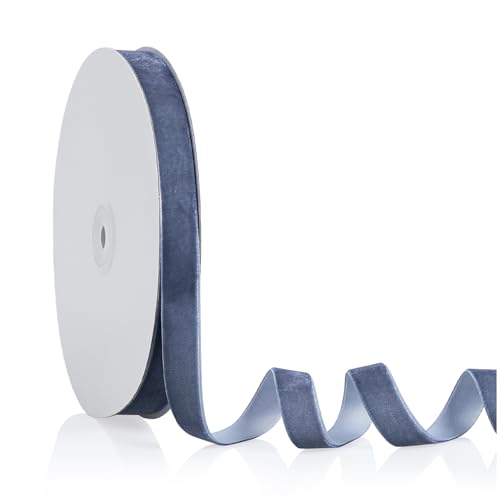 Samtband, 1,6 cm x 20 m, Weihnachtsband, perfekt für Weihnachtsbaum, Kranz, Blumenstrauß, Dekoration, handgefertigte Ornamente, Geschenkverpackungen und Schleifenherstellung Samtband, 1,6 cm x 20 m, Weihnachtsband, perfekt für Weihnachtsbaum, Kranz, Blumenstrauß, Dekoration, handgefertigte Ornamente, Geschenkverpackungen und Schleifenherstellung von YBLANDEG