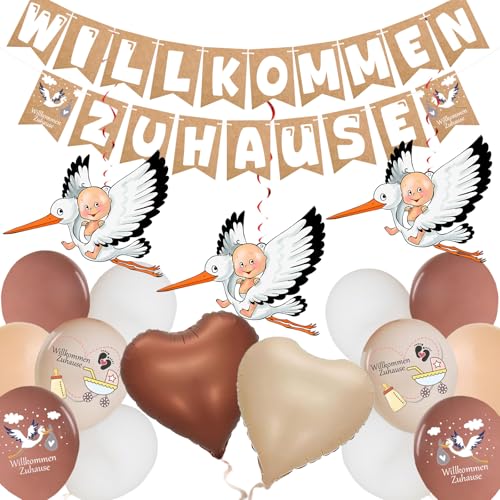 YBwanli Willkommen Zuhause Baby,21Stück Welcome Home Baby,Storch Geburt Für Draussen,Baby Party,Dabyshowerparty Deko,Für Geburt Willkommen Zuhause Baby Empfang Partei Dekoration,Familie Partei YBwanli Willkommen Zuhause Baby,21Stück Welcome Home Baby,Storch Geburt Für Draussen,Baby Party,Dabyshowerparty Deko,Für Geburt Willkommen Zuhause Baby Empfang Partei Dekoration,Familie Partei von YBwanli