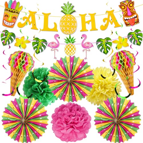 YBwanli hawaii party deko,deko gartenparty,beach/poolparty /flamingo deko,hawaii deko party Aloha Thema deko,tiki bar/cocktailbar deko,16 Stück Tropical Summer Beach garten party deko YBwanli hawaii party deko,deko gartenparty,beach/poolparty /flamingo deko,hawaii deko party Aloha Thema deko,tiki bar/cocktailbar deko,16 Stück Tropical Summer Beach garten party deko von YBwanli