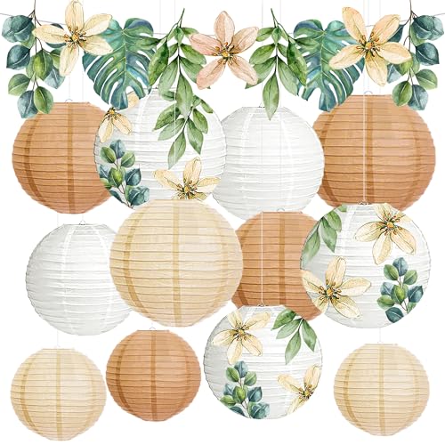 YBwanli Boho deko lampions papierlaternen,Gilt für:gartenparty,Hochzeit, deko Taufe, Baby Zimmer,Kommunion,Jugendweihe eleganter künstlerischer Ölgemälde-Stil,13 Stück YBwanli Boho deko lampions papierlaternen,Gilt für:gartenparty,Hochzeit, deko Taufe, Baby Zimmer,Kommunion,Jugendweihe eleganter künstlerischer Ölgemälde-Stil,13 Stück von YBwanli