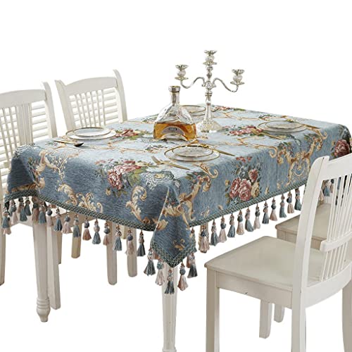 Leinwand Rechteckige Chenille Wohnzimmer Stoff Tisch Stoff Tee Tisch Teppich Stoff Haushalt Tischdecke Tischdecke(120x160cm) von YCCHAH