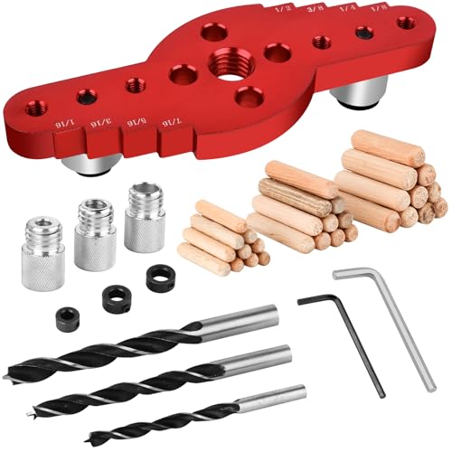 YCCOKJJ 42 Pcs Bohrschablone Holzbearbeitungs Bohrhilfe Locator, Senkrecht Dübelhilfe, Bohrlehre, Drill Guide, 6/8/10mm Bohrführung Bohrer, Taschenloch Bohrvorrichtung Werkzeuge für Holzbearbeitung YCCOKJJ 42 Pcs Bohrschablone Holzbearbeitungs Bohrhilfe Locator, Senkrecht Dübelhilfe, Bohrlehre, Drill Guide, 6/8/10mm Bohrführung Bohrer, Taschenloch Bohrvorrichtung Werkzeuge für Holzbearbeitung von YCCOKJJ