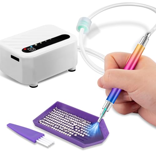 YCCOKJJ Diamond Painting Zubehör mit Vakuum-Pumpe Diamant Painting Stift Kit, DIY E-Painter für Diamond Painting zum Befüllen Setzen von AB-Steinen Ohne Wachs, Langlebig und Effizient YCCOKJJ Diamond Painting Zubehör mit Vakuum-Pumpe Diamant Painting Stift Kit, DIY E-Painter für Diamond Painting zum Befüllen Setzen von AB-Steinen Ohne Wachs, Langlebig und Effizient von YCCOKJJ
