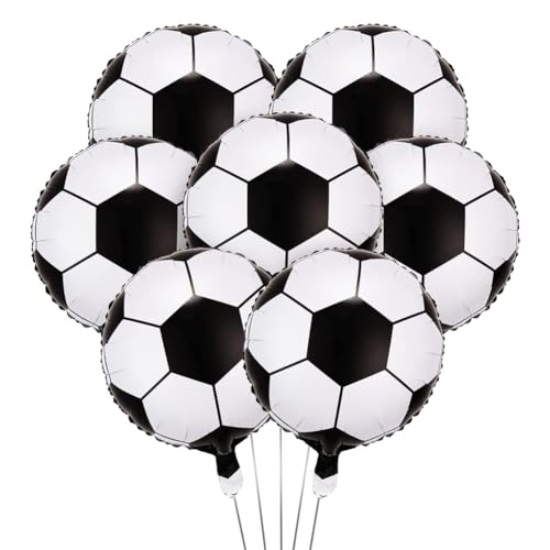 20 Stück Fußballballon Aluminiumfolie,Fußball Ballon Party Dekoration Kinderfußball Dekoration Geburtstag Fußball Ballon Set Fussball Folienballon Partydekoration für Fußball Sportpartys 20 Stück Fußballballon Aluminiumfolie,Fußball Ballon Party Dekoration Kinderfußball Dekoration Geburtstag Fußball Ballon Set Fussball Folienballon Partydekoration für Fußball Sportpartys von YCFAIIKG