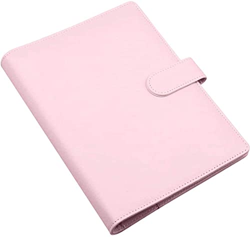 Weiches Ringbuch, Notizbuch,Tagebuch-Einband Ringbuch, 6 Löcher Binder Notebook, nachfüllbar, für A5-Papier, 1 Stück (Pink) von YCGDPH