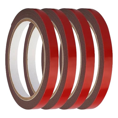 4 Rollen starkes doppelseitiges Klebeband, 4,0 m, Automobil-Klebeband, strapazierfähiges, doppelseitiges Schaumstoff-Klebeband, einfach zu verwenden 4 Rollen starkes doppelseitiges Klebeband, 4,0 m, Automobil-Klebeband, strapazierfähiges, doppelseitiges Schaumstoff-Klebeband, einfach zu verwenden von YCHUCH