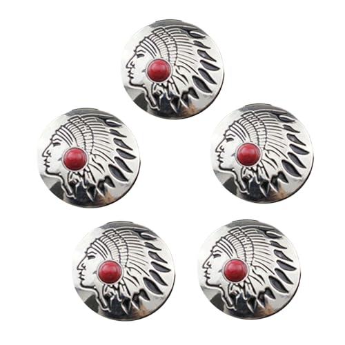 5 Stück 25 mm Blumenknöpfe Imitation Türkis Knopf Hochzeit Knöpfe Kleidung Knopf für Handwerk Dekoration von YCHUCH