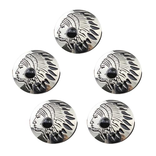5 Stück 25 mm Blumenknöpfe Imitation Türkis Knopf Hochzeit Knöpfe Kleidung Knopf für Handwerk Dekoration von YCHUCH