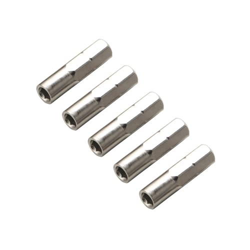 5-teiliges Sechskant-Bit-Adapter-Set, 1/4 Zoll auf 4 mm, präziser Stecknuss-Schaft für Schraubendreher und Bohrwerkzeug von YCHUCH
