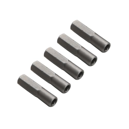 5-teiliges Sechskant-Bit-Adapter-Set, 1/4 Zoll auf 4 mm, präziser Stecknuss-Schaft für Schraubendreher und Bohrwerkzeug von YCHUCH