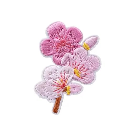 Ästhetische Reparaturflicken zum Aufbügeln, bestickte Flicken mit Blumen, zum Aufnähen oder Aufnähen für Kleidung von YCHUCH