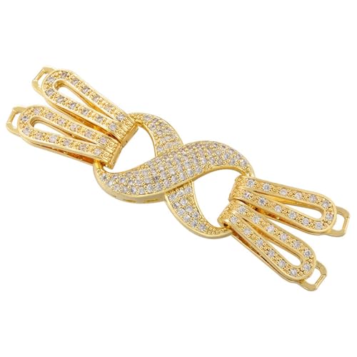 Funkelnde Zirkonia-eingelegte Verbindungsstücke, elegante Schmuckherstellungsverschlüsse mit Zirkonia-Akzent für einzigartige Halskettenkreation Funkelnde Zirkonia-eingelegte Verbindungsstücke, elegante Schmuckherstellungsverschlüsse mit Zirkonia-Akzent für einzigartige Halskettenkreation von YCHUCH