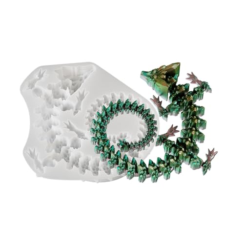 Silikonform mit Drachen-Kristallen, realistische Drachenfigur, Basteln, Tiermotiv, Epoxidharz-Form für Handarbeit Silikonform mit Drachen-Kristallen, realistische Drachenfigur, Basteln, Tiermotiv, Epoxidharz-Form für Handarbeit von YCHUCH