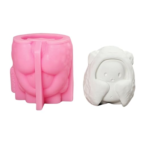 Silikonformen mit Bärenstatue, Epoxidharz-Formen zur Herstellung von Fondant, Silikonformen für Schokolade, Süßigkeiten, Backen von YCHUCH