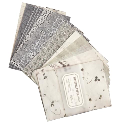 YCHUCH 20 Blatt Scrapbooking Papier Ästhetisches Dekorpapier für Scrapbooking Journal Fotoalbum YCHUCH 20 Blatt Scrapbooking Papier Ästhetisches Dekorpapier für Scrapbooking Journal Fotoalbum von YCHUCH