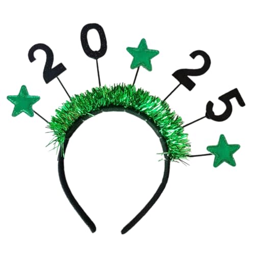 YCHUCH Countdown 2025 Feier-Kopfbedeckung, langlebig, Party-Stirnbänder, Urlaubs-Stirnbänder für Urlaub, lustig von YCHUCH