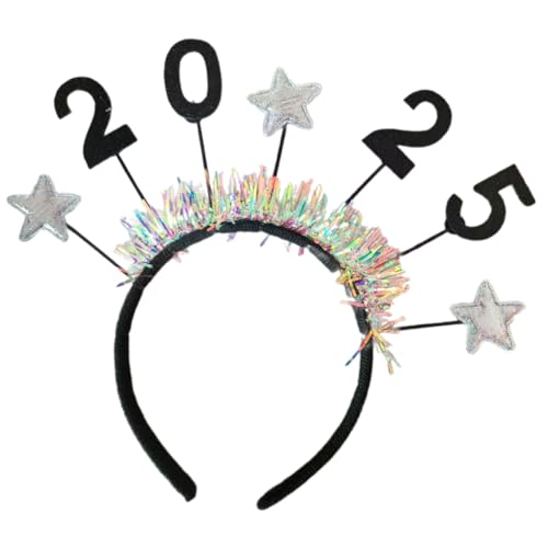 YCHUCH Countdown 2025 Feier-Kopfbedeckung, langlebig, Party-Stirnbänder, Urlaubs-Stirnbänder für Urlaub, lustig von YCHUCH