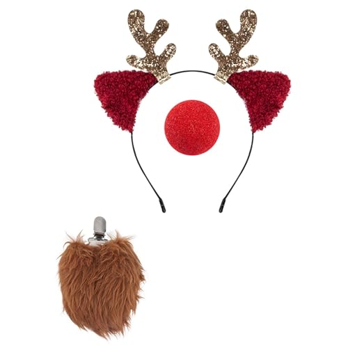 YCHUCH Elastische Weihnachten Stirnband Set Neujahr Kinder Haarreifen Kreative Kopfbedeckung für Weihnachtsfeiern YCHUCH Elastische Weihnachten Stirnband Set Neujahr Kinder Haarreifen Kreative Kopfbedeckung für Weihnachtsfeiern von YCHUCH