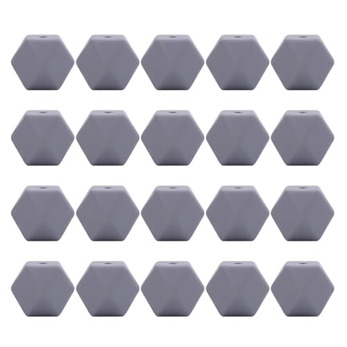 YCHUCH Geometrische Harzperlen, achteckig, 14 mm, achteckige Abstandshalter, Bastelperlen für Halsketten, Schmuckherstellung, 20 Stück von YCHUCH
