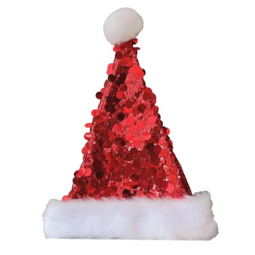 YCHUCH Große Pailletten-Weihnachtsmannmützen für Weihnachtsfeiern, alle Altersgruppen, Festivals, Requisiten, Weihnachtsmannmützen, Familientreffen, Kopfbedeckung für Eltern und Kinder YCHUCH Große Pailletten-Weihnachtsmannmützen für Weihnachtsfeiern, alle Altersgruppen, Festivals, Requisiten, Weihnachtsmannmützen, Familientreffen, Kopfbedeckung für Eltern und Kinder von YCHUCH