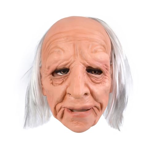 YCHUCH Gruseliges Gesicht Halloween Gesicht Maskerade Gesicht Lustig Vollkopf Gesicht Alter Mann Gesicht für Karneval YCHUCH Gruseliges Gesicht Halloween Gesicht Maskerade Gesicht Lustig Vollkopf Gesicht Alter Mann Gesicht für Karneval von YCHUCH