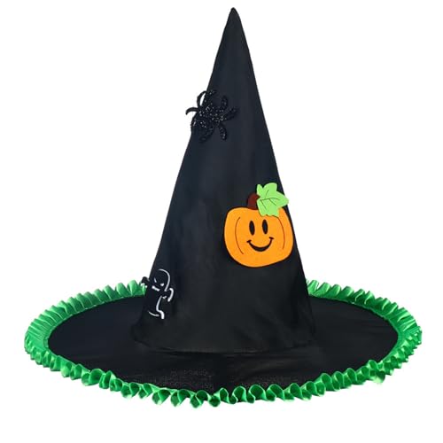 YCHUCH Hexenhut für Kinder, Halloween-Partyhut, spitzer Hexenhut, Partyzubehör für Karnevals-Dekorationen YCHUCH Hexenhut für Kinder, Halloween-Partyhut, spitzer Hexenhut, Partyzubehör für Karnevals-Dekorationen von YCHUCH