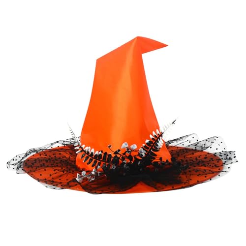 YCHUCH Hexenhut für Kinder, Halloween-Partyhut, spitzer Hexenhut, Partyzubehör für Karnevals-Dekorationen YCHUCH Hexenhut für Kinder, Halloween-Partyhut, spitzer Hexenhut, Partyzubehör für Karnevals-Dekorationen von YCHUCH