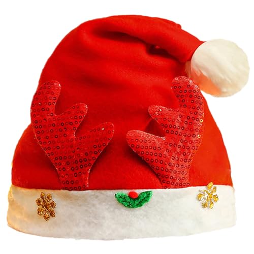 YCHUCH Lustige Weihnachtsmütze mit Rentier-Spitzhut, formelle Veranstaltung, Festival, Nikolausmütze für Feiertage von YCHUCH