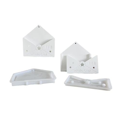 YCHUCH Modischer Umschlag, stabiles Silikon-Schlüsselanhänger-Set, Bastelbedarf, Epoxidharz, Buchstaben-Anhänger zum Personalisieren YCHUCH Modischer Umschlag, stabiles Silikon-Schlüsselanhänger-Set, Bastelbedarf, Epoxidharz, Buchstaben-Anhänger zum Personalisieren von YCHUCH