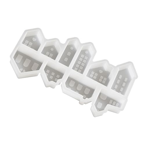YCHUCH Modisches Haus, stabiles Silikon-Schlüsselanhängerform-Set, Bastelbedarf, Epoxidharz, Buchstaben-Anhänger zum Personalisieren YCHUCH Modisches Haus, stabiles Silikon-Schlüsselanhängerform-Set, Bastelbedarf, Epoxidharz, Buchstaben-Anhänger zum Personalisieren von YCHUCH