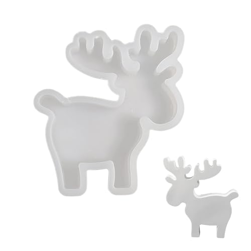 YCHUCH Silikon-Epoxidharzform mit Weihnachtsmotiven, Zement-Silikonformen für Epoxidharz, Gips, Ornament, Weihnachten von YCHUCH