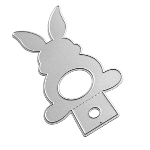 YCHUCH Stanzschablonen in Tierkaninchen-Form, Metall, Prägeschablonen, Karbonstahl, Stanzformen für Kartenherstellung, Scrapbooking von YCHUCH