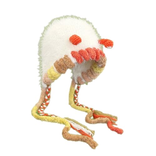 YCHUCH Stilvolle Monster-Plüsch-Hut, Bühnenauftritte, weicher Pferdeschwanz, Lolitas-Hut für Kinder und Jugendliche von YCHUCH