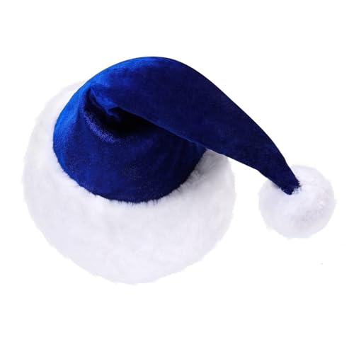 YCHUCH Warme Nikolausmütze, dicker Plüsch, für den Urlaub, Komfort-Innenfutter, Weihnachten, Neujahr, Symbol-Kappen mit weißer Krempe YCHUCH Warme Nikolausmütze, dicker Plüsch, für den Urlaub, Komfort-Innenfutter, Weihnachten, Neujahr, Symbol-Kappen mit weißer Krempe von YCHUCH