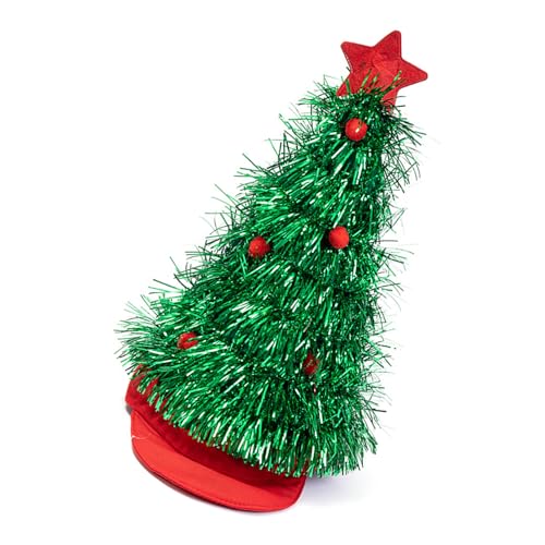 YCHUCH Weihnachtsmütze für Erwachsene, mit Stern und glitzernden Lametta, für Mottopartys und Karneval, bunte Weihnachtsmütze YCHUCH Weihnachtsmütze für Erwachsene, mit Stern und glitzernden Lametta, für Mottopartys und Karneval, bunte Weihnachtsmütze von YCHUCH