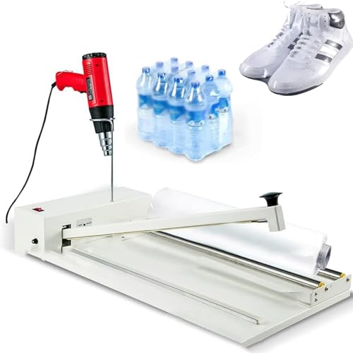 2-in-1-Schrumpffolienmaschine, Heißsiegelmaschine, Folienversiegeler mit einstellbarer Geschwindigkeit, Heißluftpistole, Schrumpffolienmaschine mit einstellbarer Geschwindigkeit, Heißluftpistole zum von YCNLYSSR