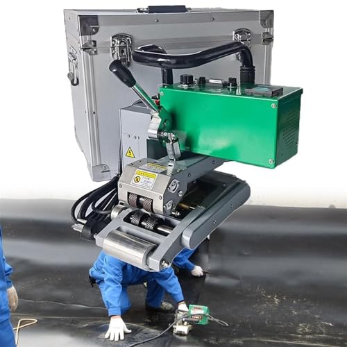 Geomembran-HDPE-Schweißgerät, Heißkeilschweißgerät, 2100 W, Überlappschweißwerkzeug, PE, PVC, EVA, Keilschweißgerät, Kunststoffschicht-Versiegelungswerkzeug, Folienversiegelungsmaschine zum Versiege von YCNLYSSR