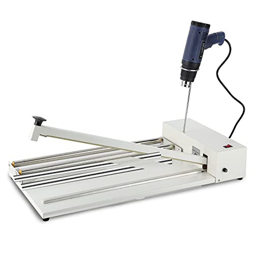 Schrumpffolienmaschine mit Heißluftpistole, kommerzielle 45 cm manuelle Heißsiegelmaschine zum gleichzeitigen Versiegeln und Schneiden, Schrumpffolien-Heißsiegelgerät für PVC-POF-Folie, tragbares Ti von YCNLYSSR