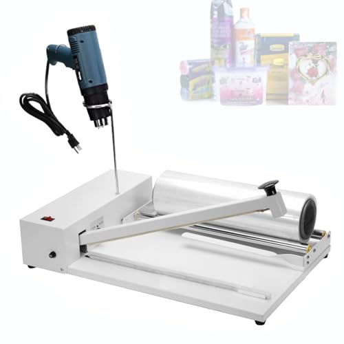 YCNLYSSR 2-in-1-Handverpackungsmaschine, Schrumpffolienmaschine mit Heißluftpistole, Schrumpffolien-Schrumpffolienversiegelungsgerät kompatibel (45 cm) von YCNLYSSR