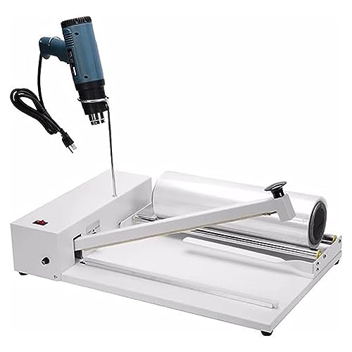 YCNLYSSR Folienversiegelungsmaschine, Schrumpffolienmaschine 450 W mit 1800-W-Heißluftpistole und Schrumpffolie für PVC-POF-Folien-Plastiktüten, 30 cm von YCNLYSSR