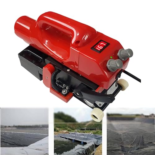 YCNLYSSR Geomembran-Schweißgerät, Heißkeilschweißgerät für Kunststoffmembranen, 10 cm Überlappungsbreite, PE PVC Eva-Keilschweißgerät, Werkzeug zum Versiegeln von Kunststoffschichten, 220 V von YCNLYSSR