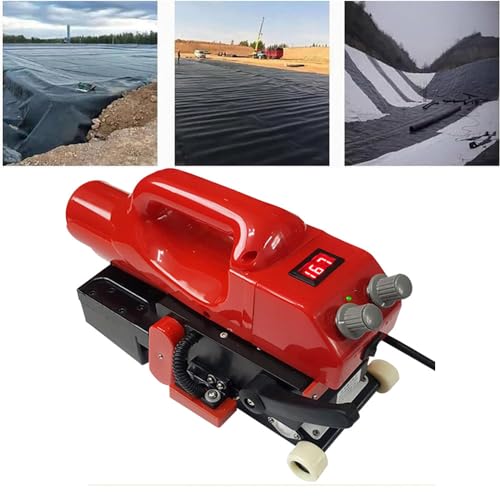YCNLYSSR Geomembran-Schweißgerät, Heißkeilschweißgerät für Kunststoffmembranen, 10 cm Überlappungsbreite, für HDPE, PVC, Eva, 220 V von YCNLYSSR