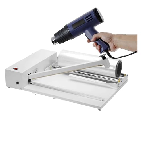 YCNLYSSR Hand-Schrumpfverpackungsmaschine, 9-Fach einstellbare Temperatur, Schrumpffolien-Heißsiegelgerät für PVC-POF-Folie, Folienplatzierungsstent, 30 cm/11,8 Zoll (45 cm) von YCNLYSSR