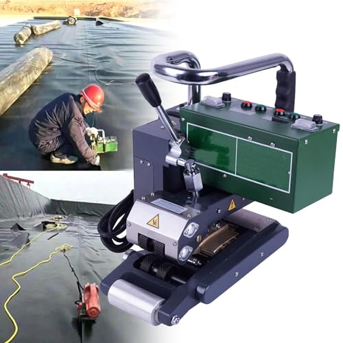 YCNLYSSR Handgeführtes Geomembran-Schweißgerät, 2100 W Hochleistungs-Kunststoffmembran, 0~450 ℃ Heizkeil, zum Versiegeln von Schweißnähten mit Einer Dicke von 1–3 mm – PVC/Eva/PE/HDPE/PP von YCNLYSSR