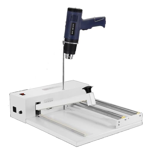 YCNLYSSR Schrumpffolienmaschine mit Heißluftpistole, Schrumpffolien-Heißsiegelgerät für PVC-POF-Folie, manuelles Heißsiegelgerät. Gleichzeitiges Versiegeln und Schneiden (Größe: 30 cm) von YCNLYSSR